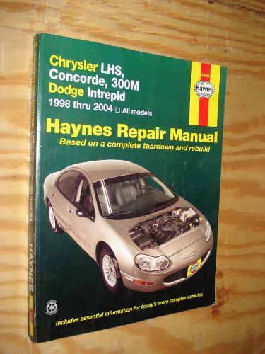 1998-2004 dodge intrepid chrysler concorde 300m service manual shop book
