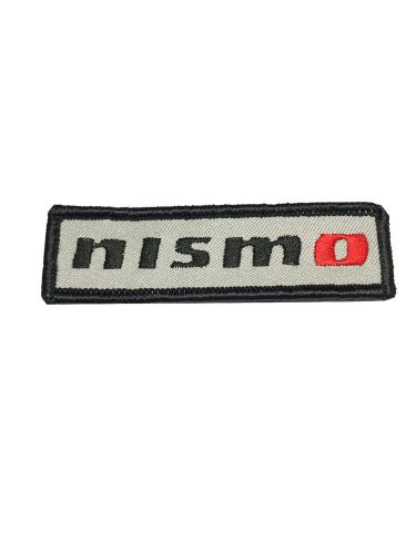 Nissan nismo 3.5" x 1" velcro tactical morale patch-gray with red "o"