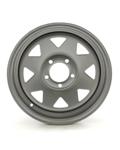 15x5 5-lug on 4.5" silver spoke trailer wheel - sr-ws501sr