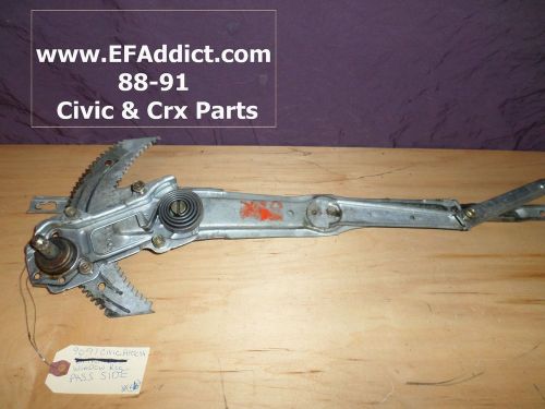 90-91 civic window regulator passenger right side door regulator