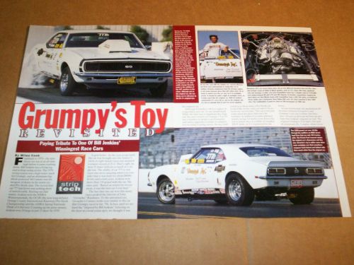 68 1968 chevrolet grumpy jenkins 427 camaro super stock replica magazine article