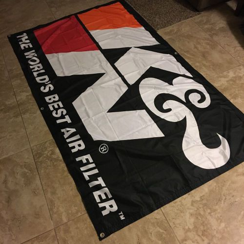 K&amp;n filters banner 73"x42" (6ftx3ft) nylon authentic k&amp;n