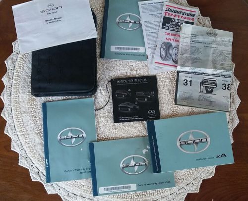 Scion xa owner&#039;s manual 2006 w/case, window sticker, interactive cd/rom unopened