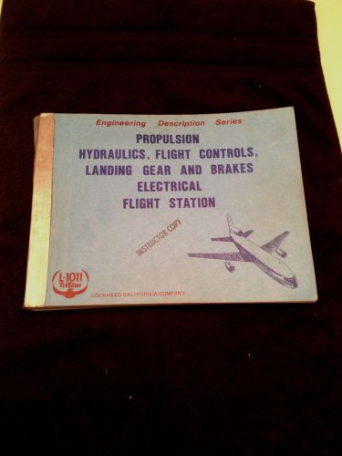 Vintage 1973 lockheed l-1011 tristar &#034;engineering description series&#034;