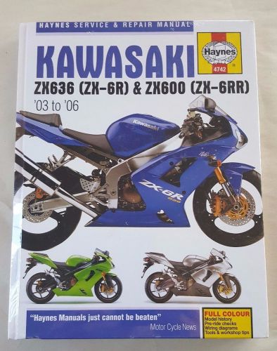 2003-2006 kawasaki zk636 (zk-6r) / zk600 (zk-6rr service shop manual haynes 4742