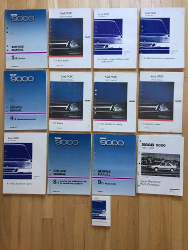 Saab 9000 shop service manuals
