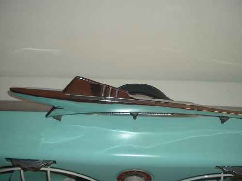 Plymouth 1955 hood ornament great chrome must see in garage for 40 years