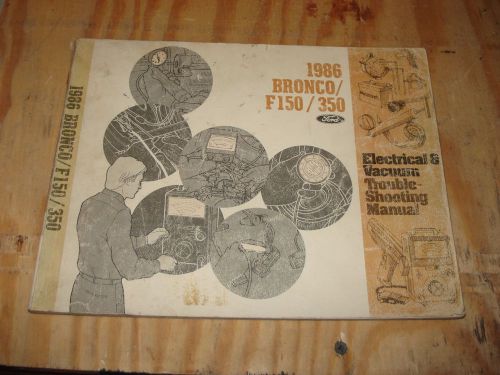 1986 ford f150 bronco truck wiring diagrams service manual shop book original