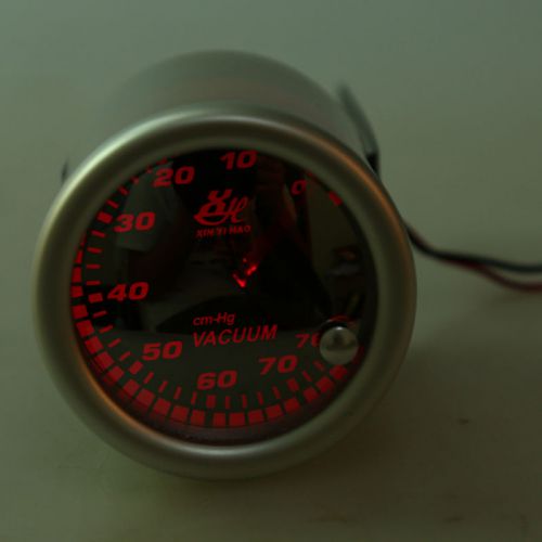 Universal 2&#034; 52mm colorful turbo boost vacuum car digital led light gauge meter