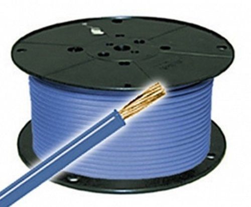 88&#039; blue 10 ga primary wire- all copper stranded auto cable  usa made