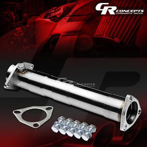4PC STAINLESS HIGH FLOW PIPE CAT 10-16.75" ADJUSTABLE FOR CIVIC DEL SOL INTEGRA, image 2