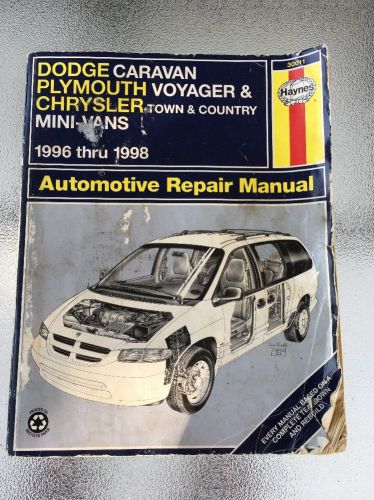 Haynes caravan / voyager / town &amp; country repair manual 1996-98