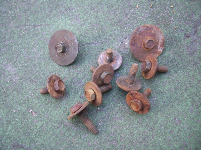 75-78 trans am firebird front bucket seat track to floor bolt set nice 77 78 se