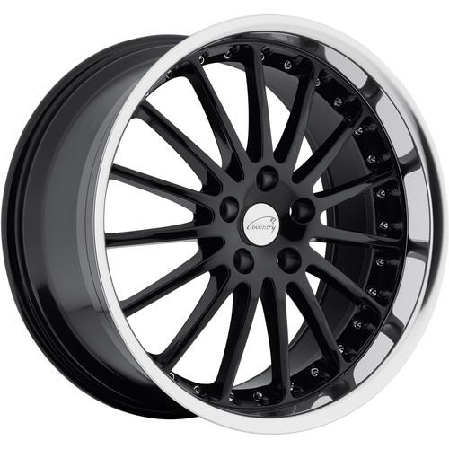 19x8.5 black coventry whitley wheels 5x4.75 +20 lifted gmc jimmy