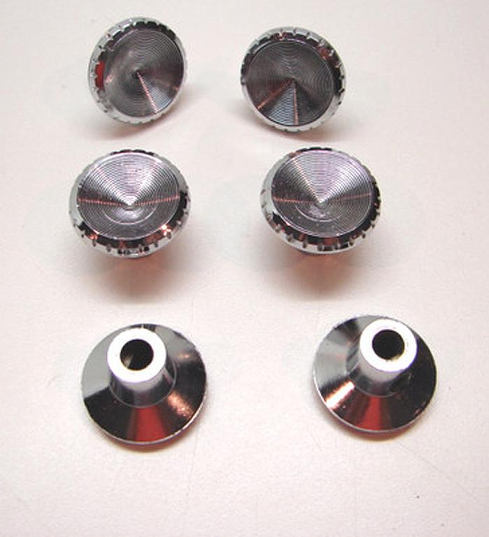 6 nos 1960's dodge chrysler plymouth dash light, switch, control oem knobs 