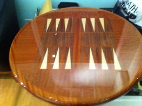 Custom yacht backgammon table