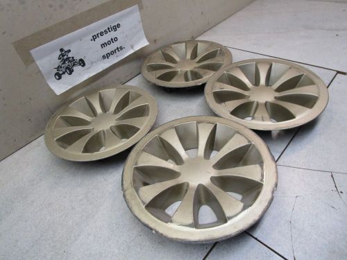 Ezgo 8" hub caps ! club car yamaha wheel cover golf cart oem rim stock set of 4