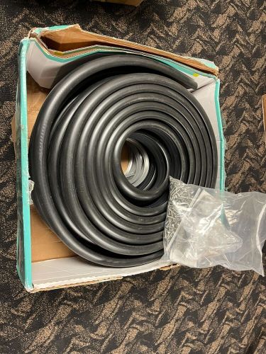 Taco v11-9990bbk80-2 black flexible vinyl coextrusion with flex chrome insert 2"