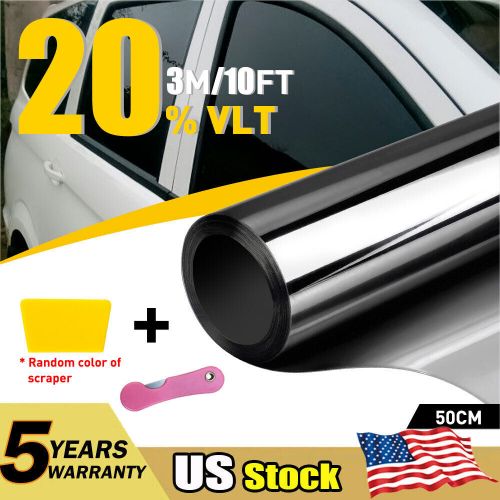 Uncut Window Tint Roll 20% VLT 20 " 10 ft Feet Home Commercial Office Auto Films, US $11.99, image 12