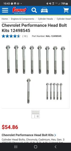 Genuine gm bolt kit 12498545 x2