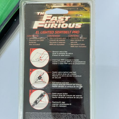 Genuine vintage the fast and the furious tuning seat belt cover racing led pads