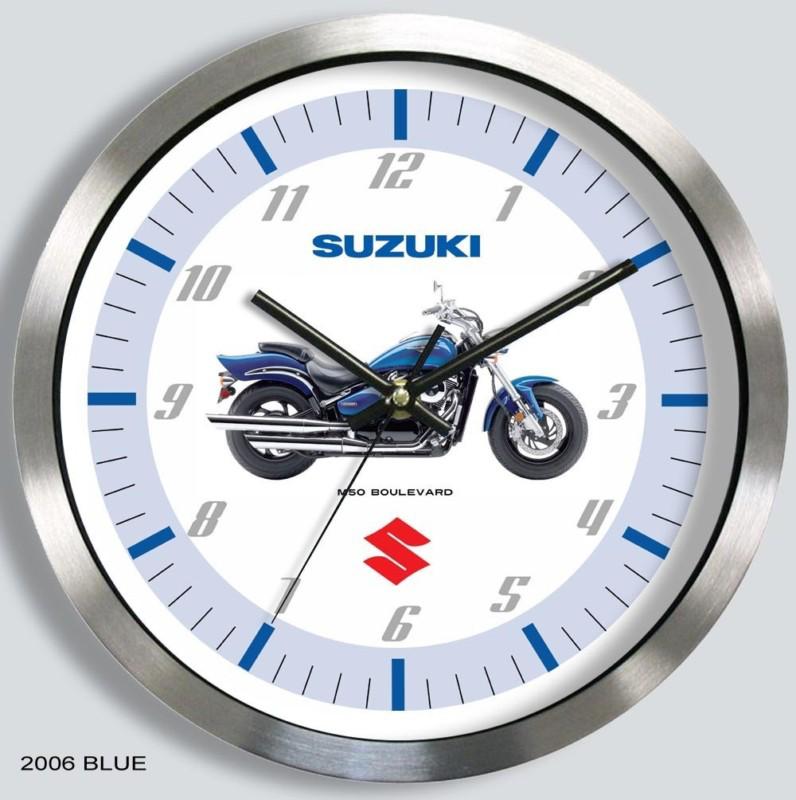Suzuki boulevard m50 motorcycle metal wall clock  choice of 4 models