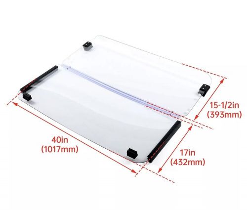 For 85-95 Yamaha G2 G9 G2A G2E G9A G9E Golf Cart Folding Front Clear Windshield, US $94.00, image 2