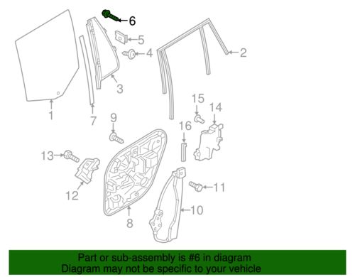 Genuine Volvo Fixed Glass Retainer Screw 986197, US $17.96, image 3