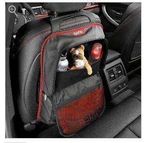 Bmw 3 series f30 seat backrest bag sportline black red  2012-2013 oem