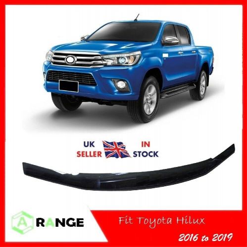BLACK STX Bonnet Guard Protector - Bug/Stone Shield for TOYOTA HILUX 2016-2020, US $, image 7