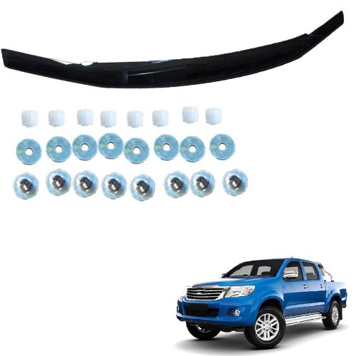 BLACK STX Bonnet Guard Protector - Bug/Stone Shield for TOYOTA HILUX 2016-2020, US $, image 13