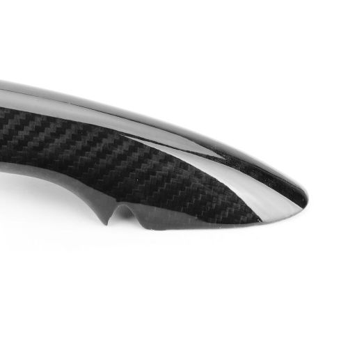 Carbon fiber door handle cover without keyhole for mini cooper f55 f56 f57 2door