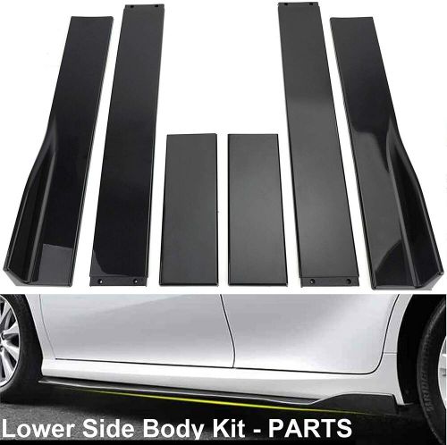 86.6''/2.2M Side Skirt Extension Splitter Rocker Panel Lip For Chevrolet Cruze, US $75.15, image 10