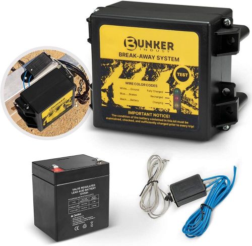 Trailer Brakes Breakaway Kit With Charger Led Indicator Switch 12v 5ah Battery, US $78.45, image 7