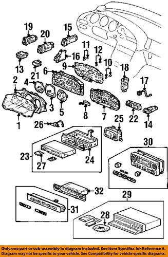 Acura oem 78181s30003 cluster & switches-bulb & socket