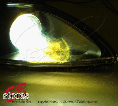 Xenon hid kit 2pc replacement conversion bulb h13 3000k 55w high low beam yellow