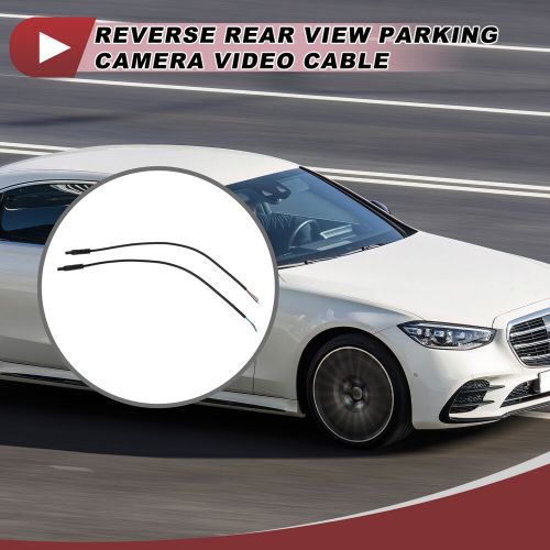 Reverse Rear View Parking Camera Video Cable 0.98ft 4Pin Female Black 2 Pcs, US $8.49, image 2