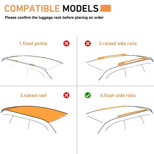 2PCS Lockable Cross Bars for Hyundai Santa Fe XL 2013-2020 Roof Rack Cargo, US $89.00, image 18