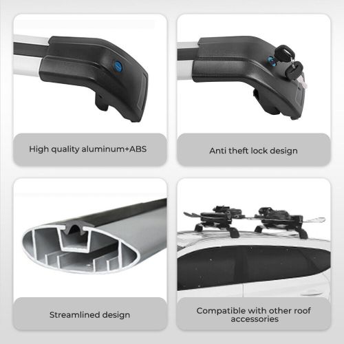 2PCS Lockable Cross Bars for Hyundai Santa Fe XL 2013-2020 Roof Rack Cargo, US $89.00, image 20