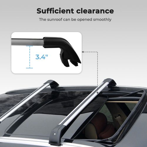 2PCS Lockable Cross Bars for Hyundai Santa Fe XL 2013-2020 Roof Rack Cargo, US $89.00, image 21