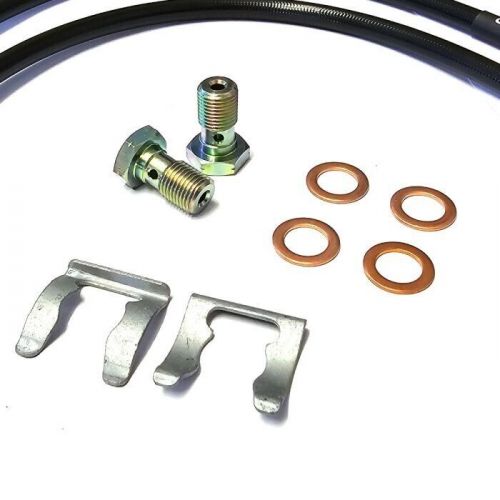 Jdmgarageuk braided brake line kit for mazda mx5 fronts only 9005