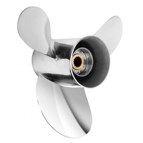 13 1/2 x 14 Stainless Steel Propeller for Yamaha 50-130HP 15 Spline Tooth RH, US $279.89, image 2