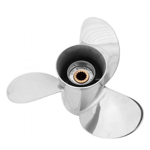 13 1/2 x 14 Stainless Steel Propeller for Yamaha 50-130HP 15 Spline Tooth RH, US $279.89, image 5