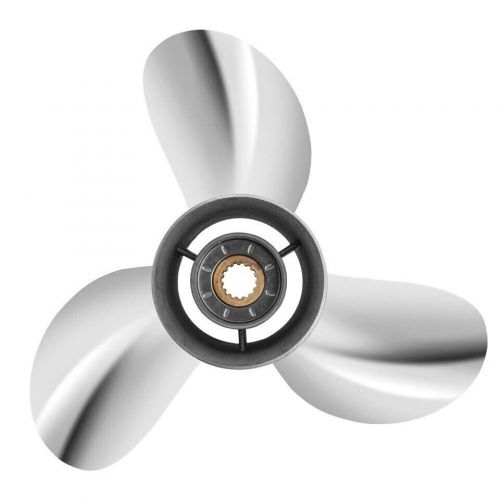 13 1/2 x 14 Stainless Steel Propeller for Yamaha 50-130HP 15 Spline Tooth RH, US $279.89, image 6