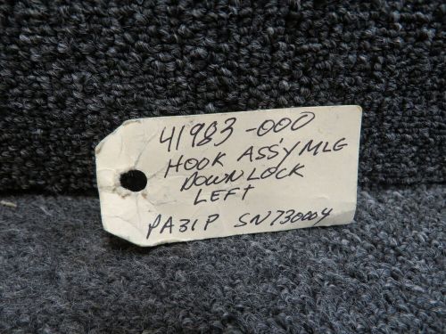 41983-000 piper pa-31p main gear downlock hook assembly lh
