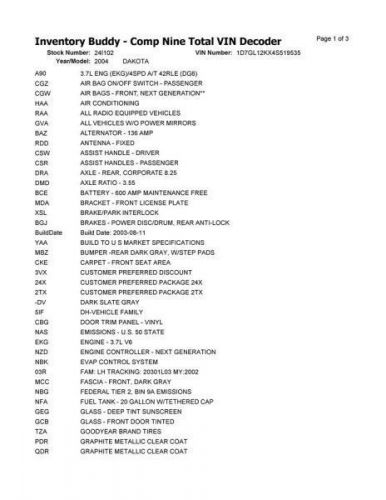 Rear Axle 2WD Round Cover 10 Bolt 8.25" Ring Gear Fits 03-04 DAKOTA 294701, US $550.00, image 4