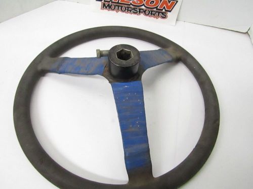 3 Spoke 17" Steering Wheel IMCA UMP WISSOTA DEMO DERBY FIGURE 8 SWEET MFG #2, US $35.00, image 3