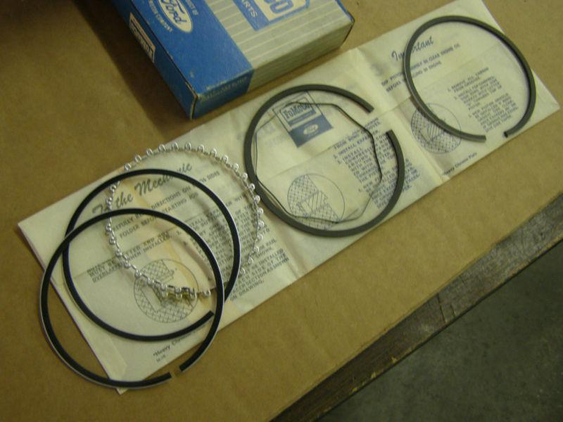 NOS OEM Ford 1955 1956 1957 Thunderbird Fairlane Piston Ring Set 292ci Std. Bore, US $109.00, image 2