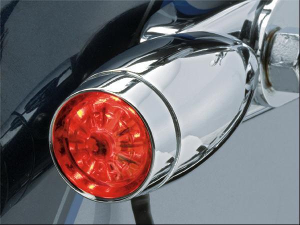 Kuryakyn 2503 amber led strut mount mini bullets turn signal harley dyna softail