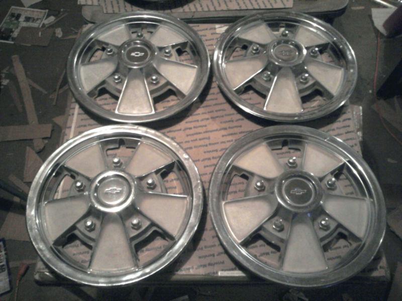 65 66 67 chevy 14 inch mag wheel hub caps wheel covers ii nova ss hurst rader